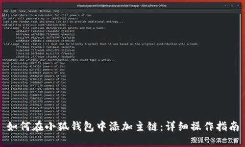 如何在小狐钱包中添加主链：详细操作指南